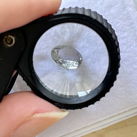 ゾイサイト 天然石ルース 0.46ct /5mm×5mm