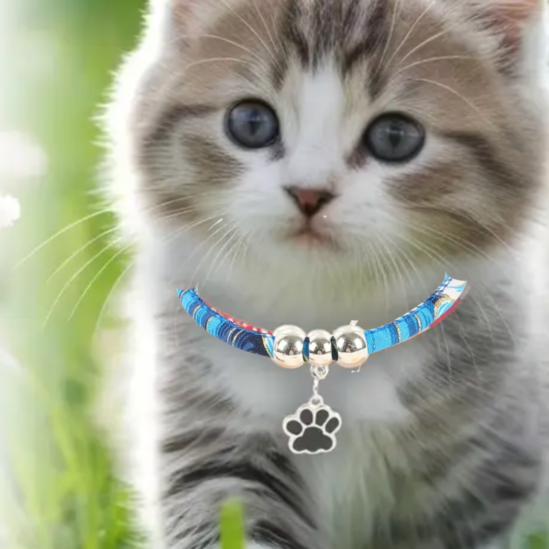 Ru.アクセサリー華ちゃんさま 猫ちゃん＆ワンちゃんのアクセサリー｜肉球チャーム付き