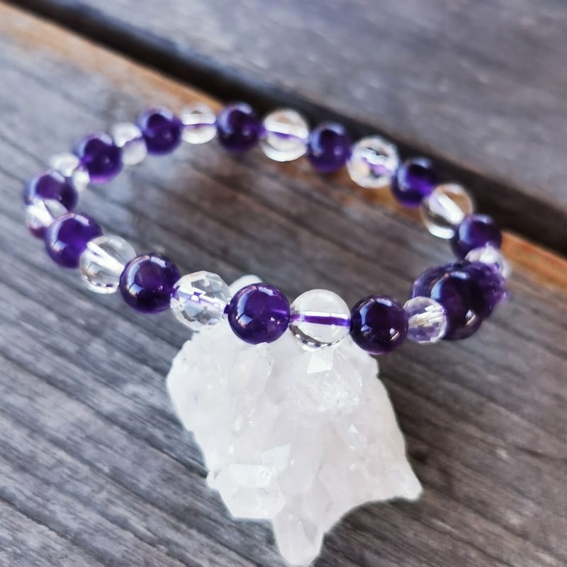 天然石ブレスレット/貔貅（ヒキュウ）付きアメジスト | ジュエリー春日