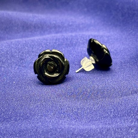 Art Jewery Marble オニキスピアスセット Art Jewelry Marble - store