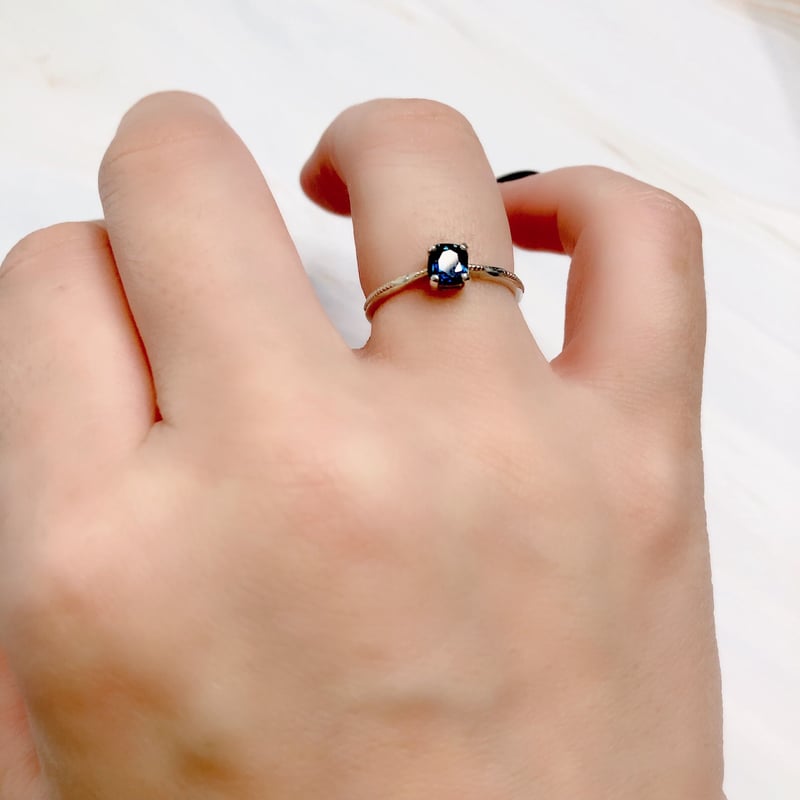 サファイア0.5ct｜一粒リング SV925 | ジュエリー春日