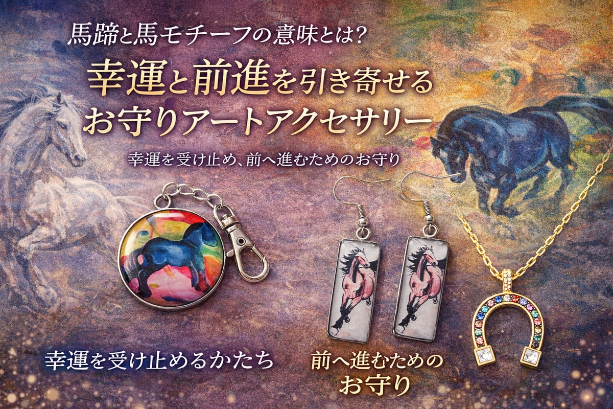 馬蹄と馬モチーフの意味とは？幸運と前進を引き寄せるお守りアート 