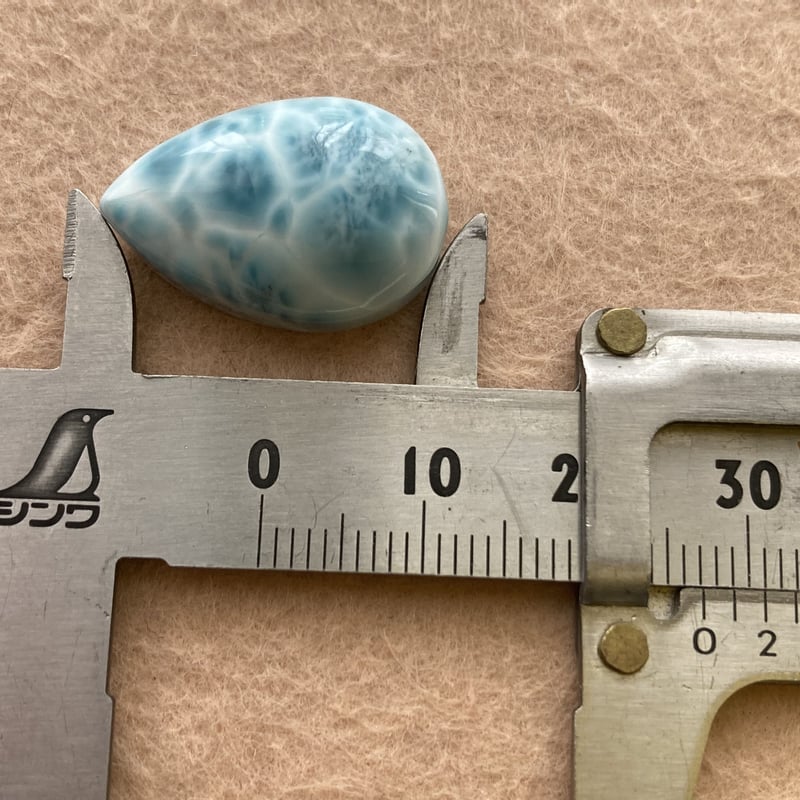 一点物】くっきり亀甲模様の天然石のラリマールース | ジュエリー春日