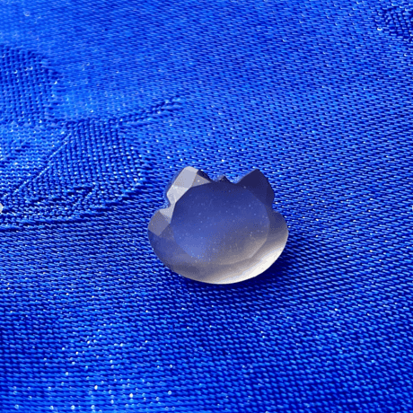 宝石ルース 『とても可愛いネコちゃんカット』ローズドフランス1.9カラット ソ付 2個】ロードライトガーネット 4×4mm インド産 ルース ラウンド