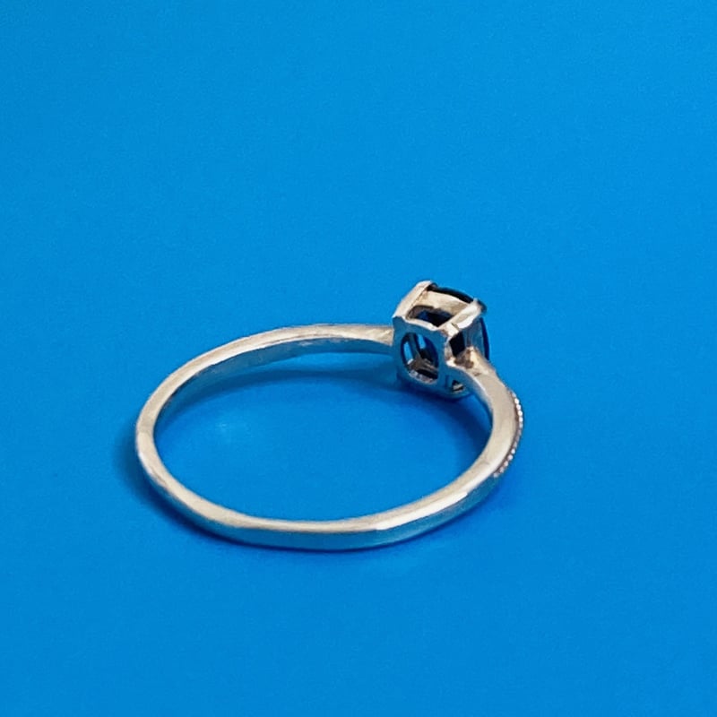 サファイア0.5ct｜一粒リング SV925 | ジュエリー春日