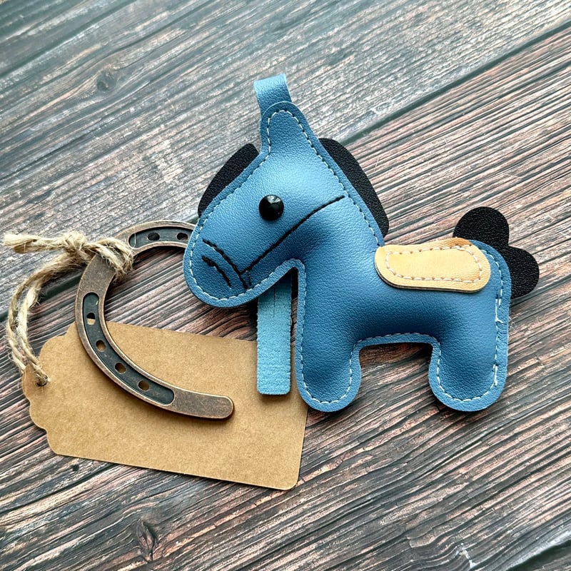 セット販売】お守りホース｜通し穴付き馬のレザーチャーム｜幸運セット