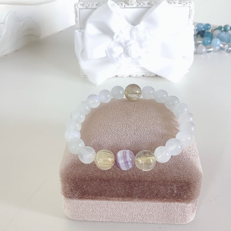 天然石ブレスレット/ムーンストーン | ジュエリー春日