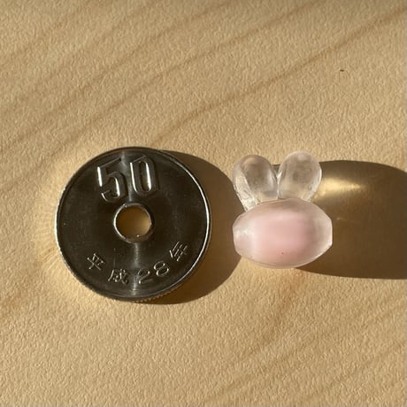 うさぎのビーズ（横穴） 10個セット