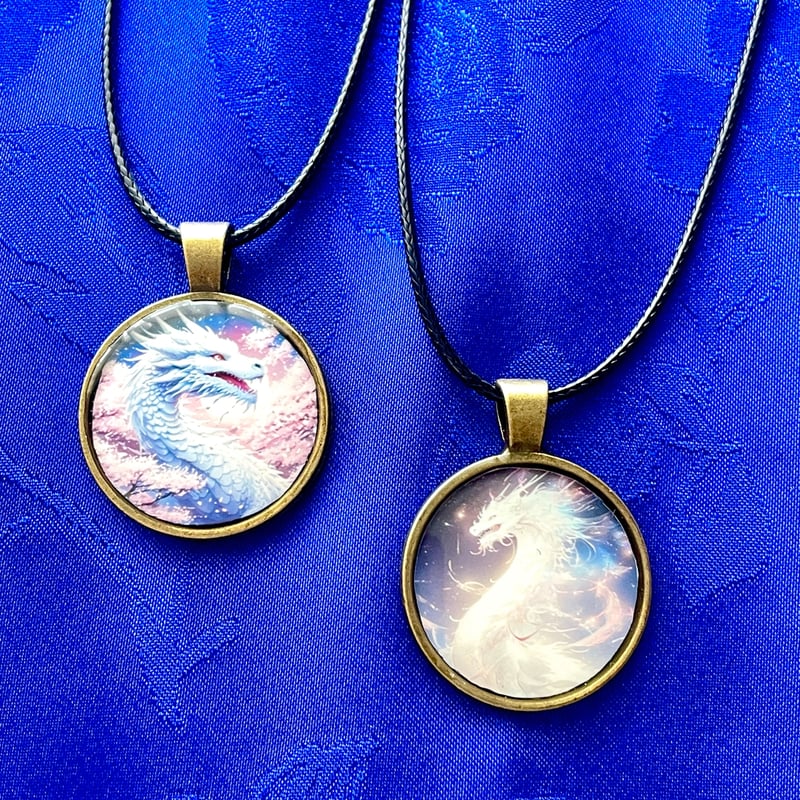 縁起物】白龍さまのお守りネックレス/ 龍神様 | ジュエリー春日