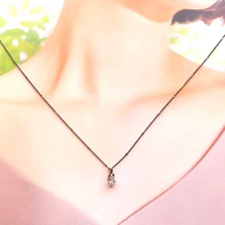 アンティーク調ネックレス/ふくろう/シルバーネックレス