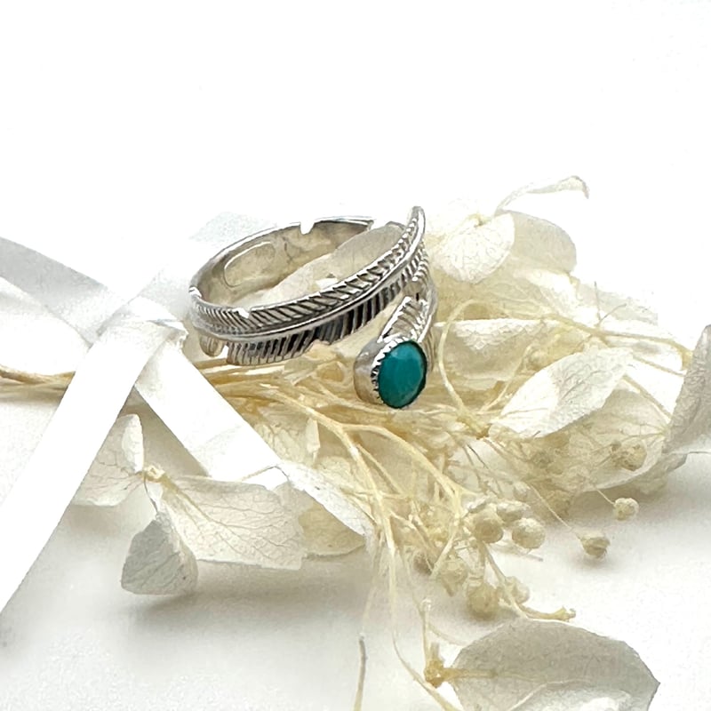 フェザーリング ターコイズ/フリーサイズ/ユニセックス | ジュエリー春日