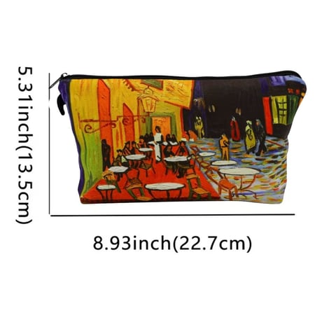 ゴッホ《夜のカフェテラス》ポーチ｜名画アートを持ち歩くおしゃれポーチ