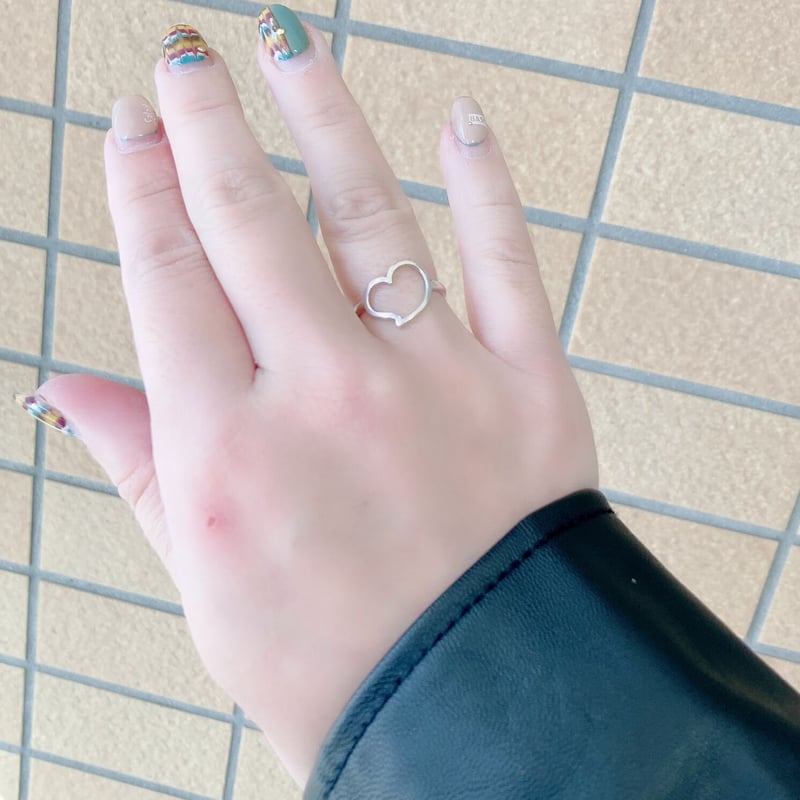 シンプルにカッコかわいい】オープンハート リング | ジュエリー春日