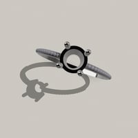 【STLデータ】「ミル打ちリング」のデータ販売/万能デザイン