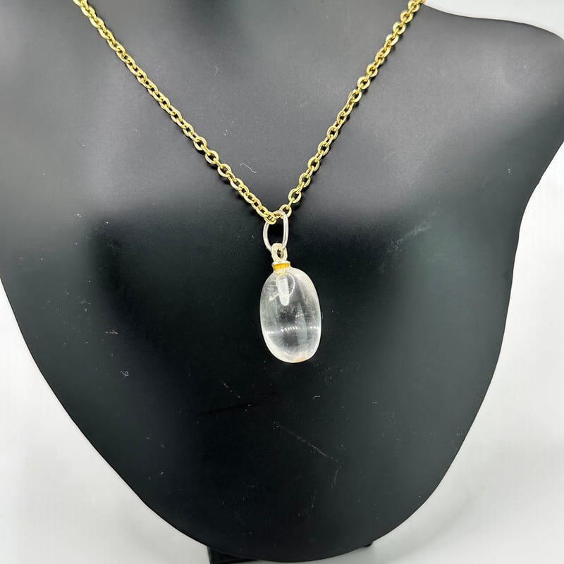 万能パワーストーン『水晶』ティアドロップネックレス | ジュエリー春日