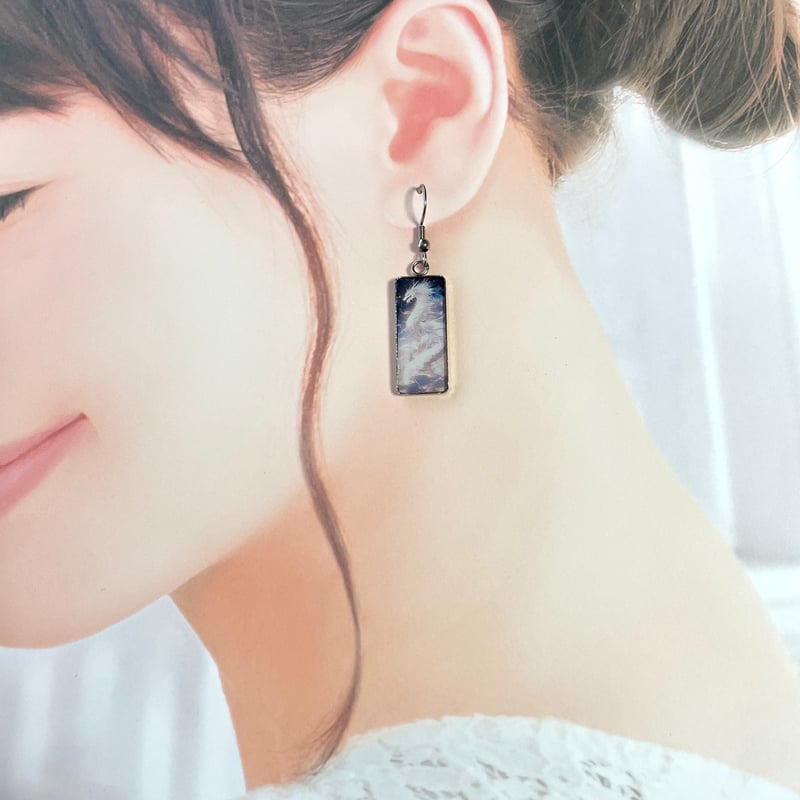 縁起物】白龍さまのお守りピアス | ジュエリー春日 