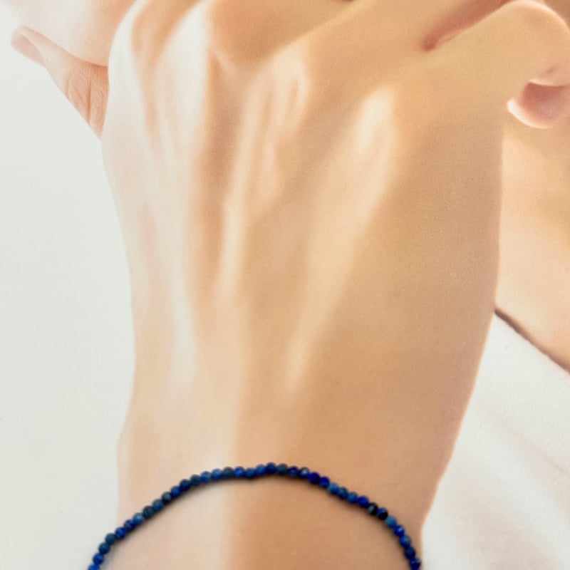 ラファエルさん推し】極細2mmラピスラズリブレスレット｜ユニセックス