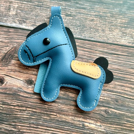 【セット販売】お守りホース｜通し穴付き馬のレザーチャーム｜幸運セット