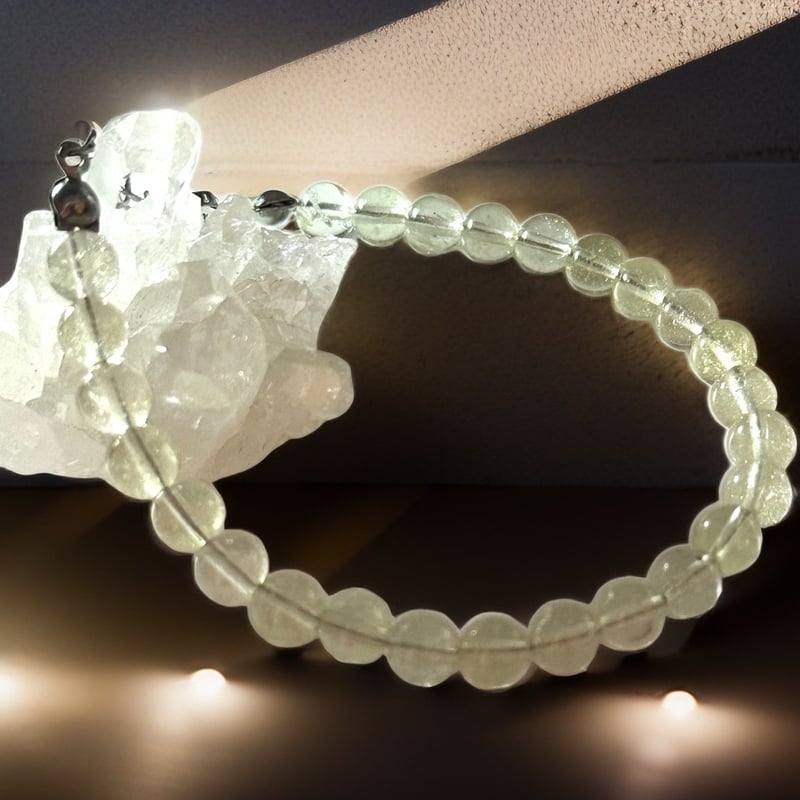 リビアガラス　天然ガラス　ブレスレット パワーストーン　 インパクト　隕石 楽天市場】リビアングラス 約8mm AAAランク ブレスレット リビア