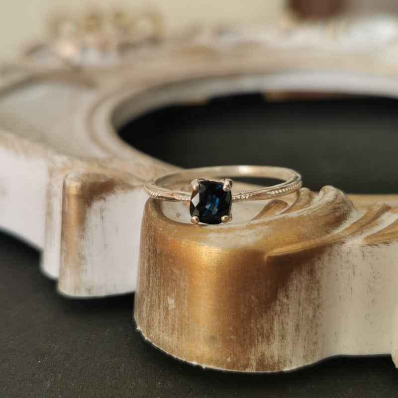 サファイア0.5ct｜一粒リング SV925 | ジュエリー春日