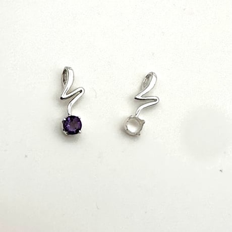 デザインネックレスペンダントトップ空枠 シルバー925