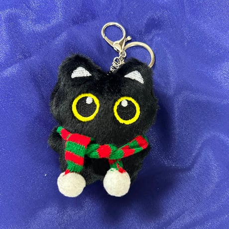 ふわもこ黒猫ぬいぐるみキーホルダー｜選べる各種シリーズ