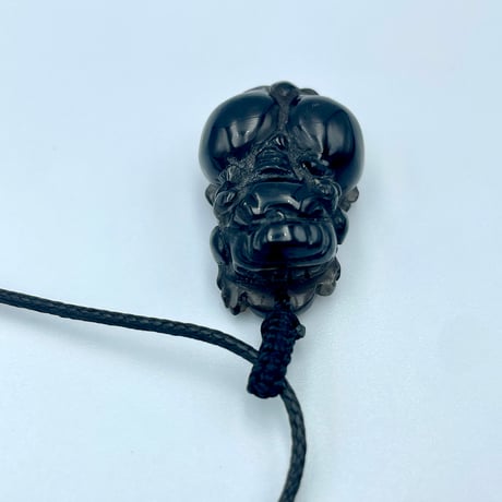 貔貅様（ヒキュウ様）の天然石ネックレス/クオーツ・スモーキークオーツ（水晶）