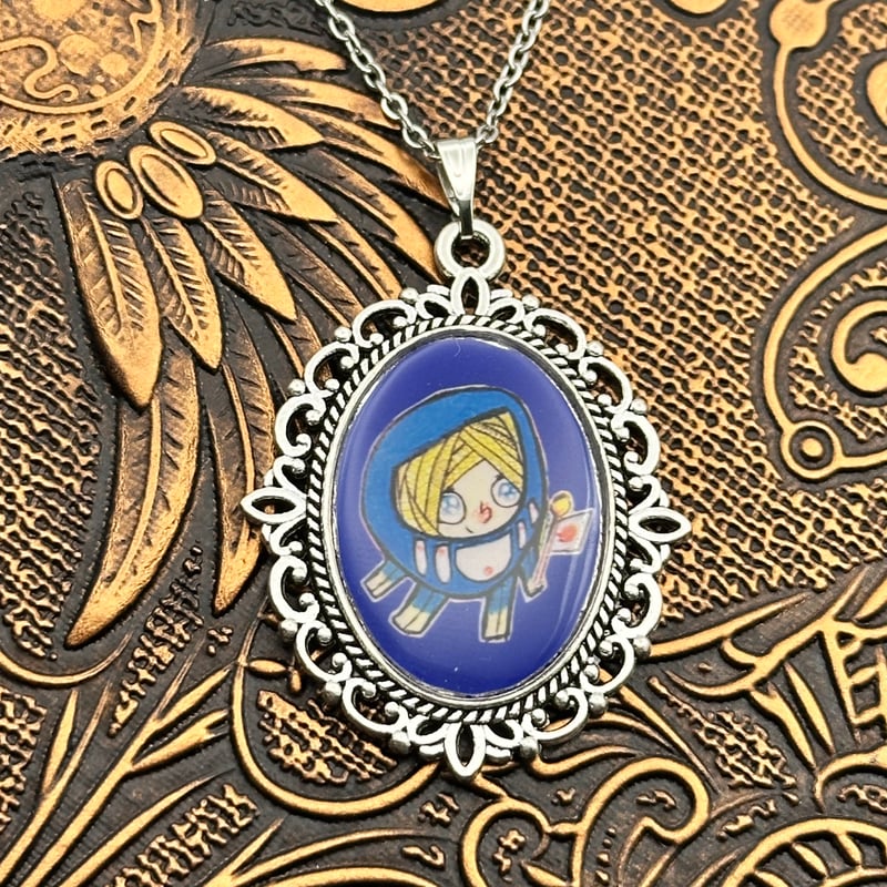 【ザビちゃん】【原画肉筆】自画像 受注生産】 《青ダルマ肉筆原画再現》現代画家ザビちゃんコラボ