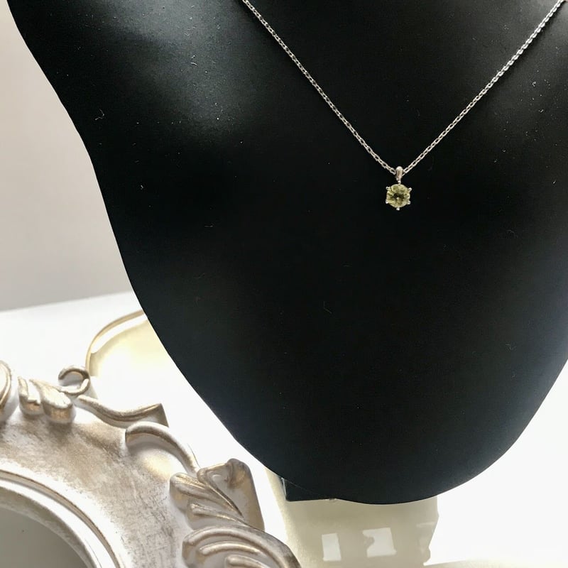シンプル一粒ネックレス/ペリドット | ジュエリー春日