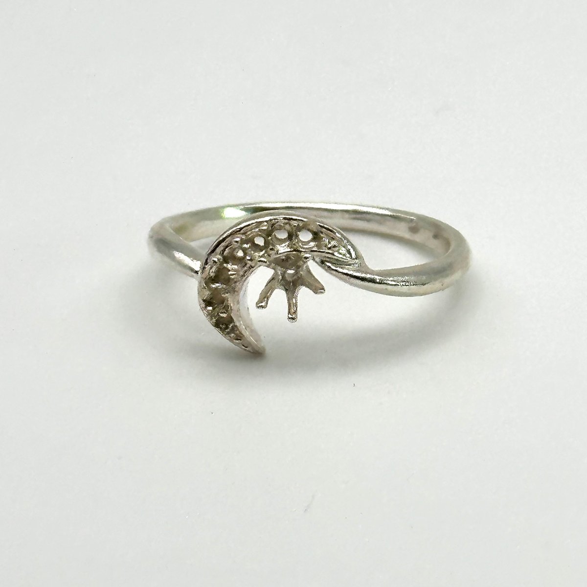 月と太陽】リング空枠 シルバー925 | ジュエリー春日