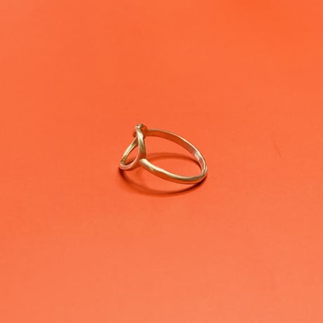 【シンプルにカッコかわいい】オープンハート リング