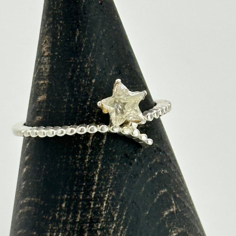 星水晶のデザインリング/星カット水晶 | ジュエリー春日