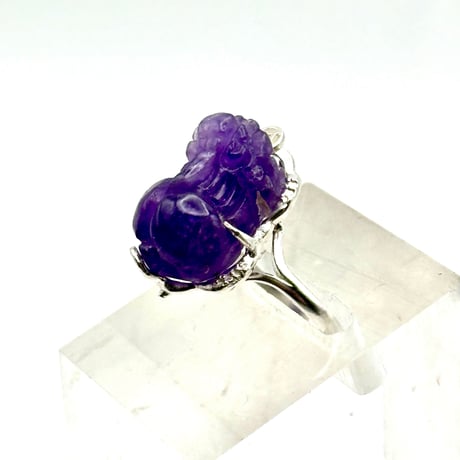 アメジスト貔貅（ひきゅう）リング｜天然石×金運のお守りパワーストーン指輪