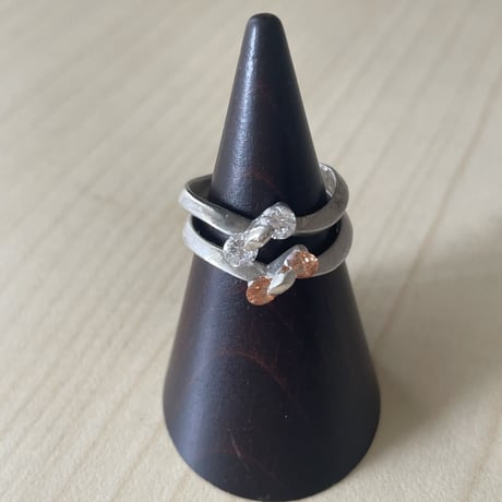 二粒リング「絆」/エシカルジュエリー