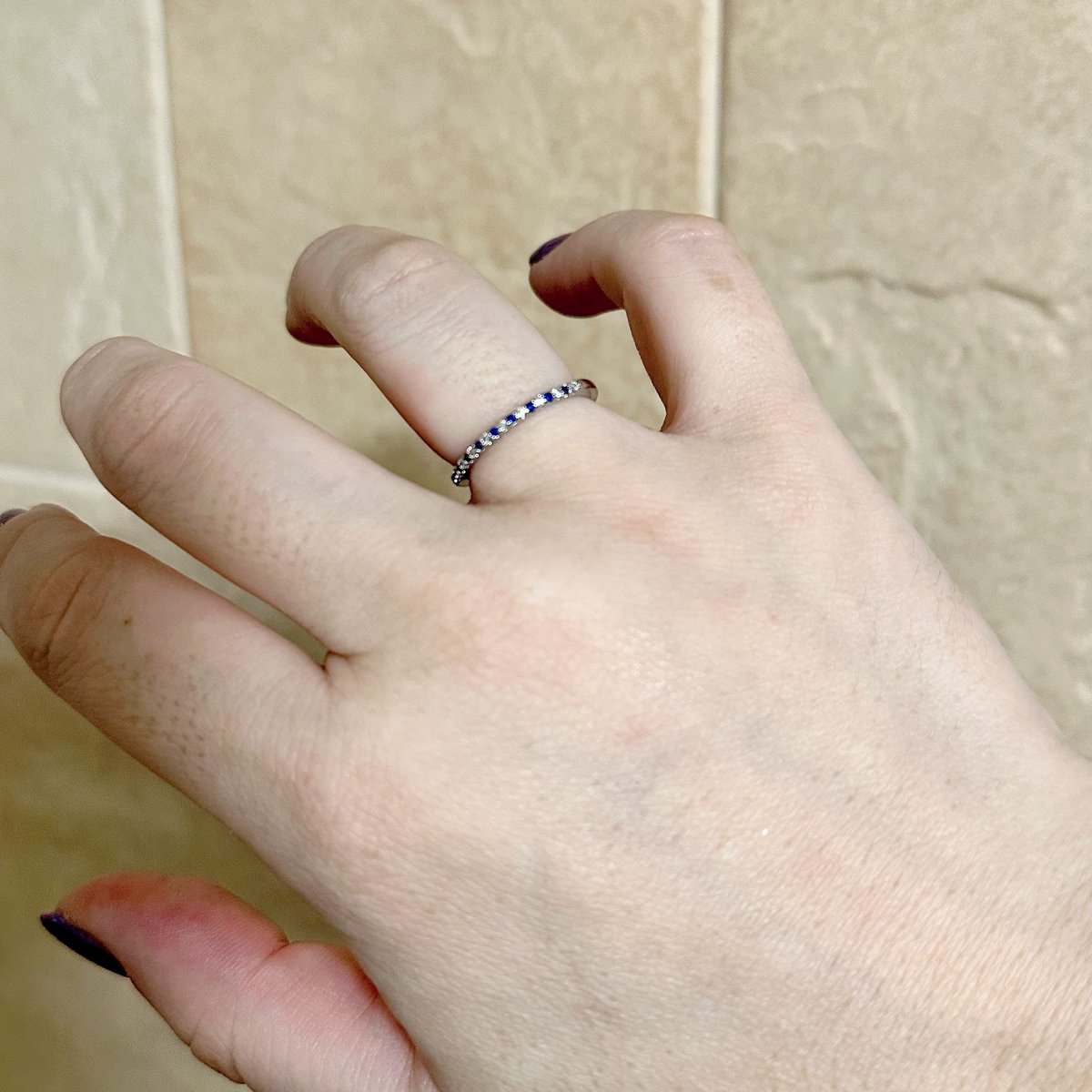ブルーサファイア・エタニティーリング・指輪シルバー925K14YG金ゴールド ブルーサファイア ハーフエタニティリング｜青の輝きが彩るシルバー925