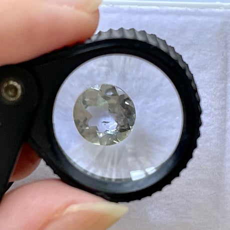 ゾイサイト 天然石ルース 0.46ct /5mm×5mm