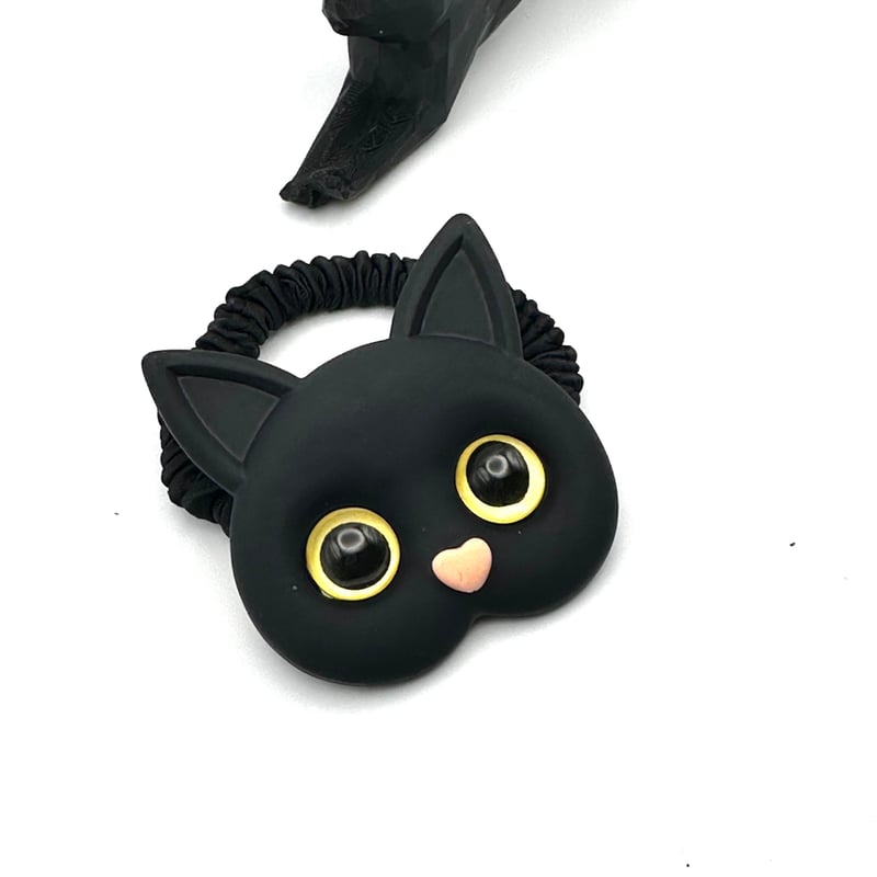 黒猫シュシュ ヘアゴム 髪飾り – にゃんともキュート！ | ジュエリー春日