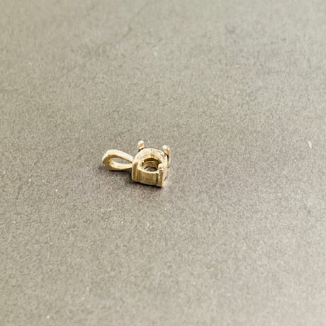 【万能空枠】一粒ネックレスペンダントトップ空枠 シルバー925