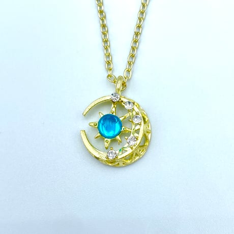 月と太陽のお守りネックレス【再販】