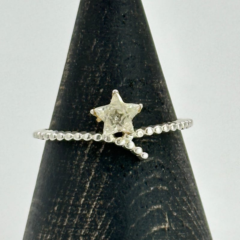 星水晶のデザインリング/星カット水晶 | ジュエリー春日