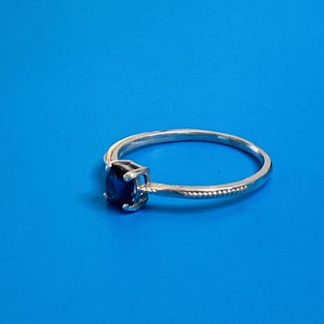 サファイア0.5ct｜一粒リング SV925