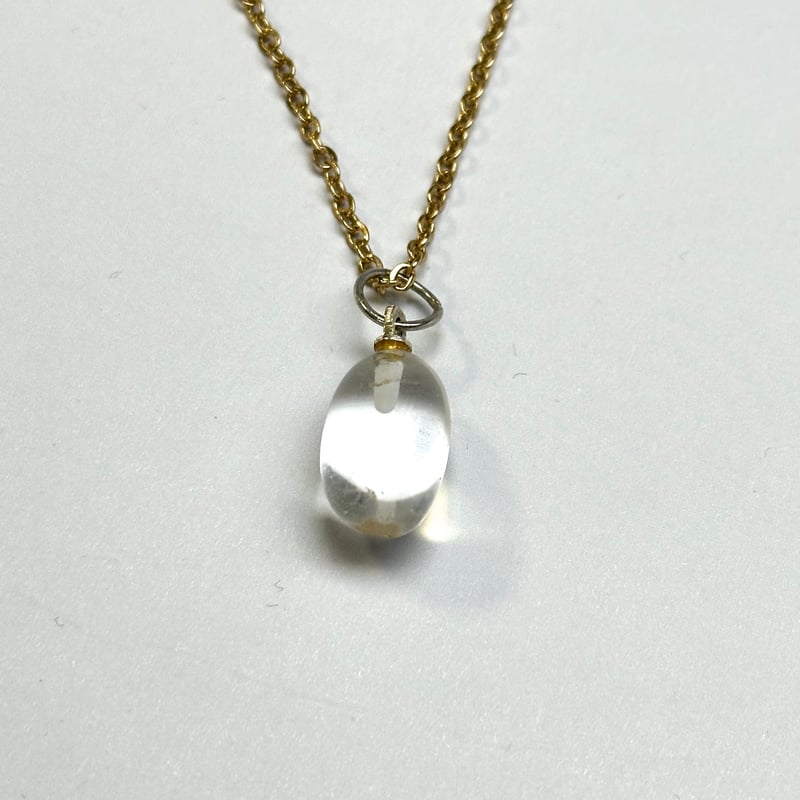 万能パワーストーン『水晶』ティアドロップネックレス | ジュエリー春日