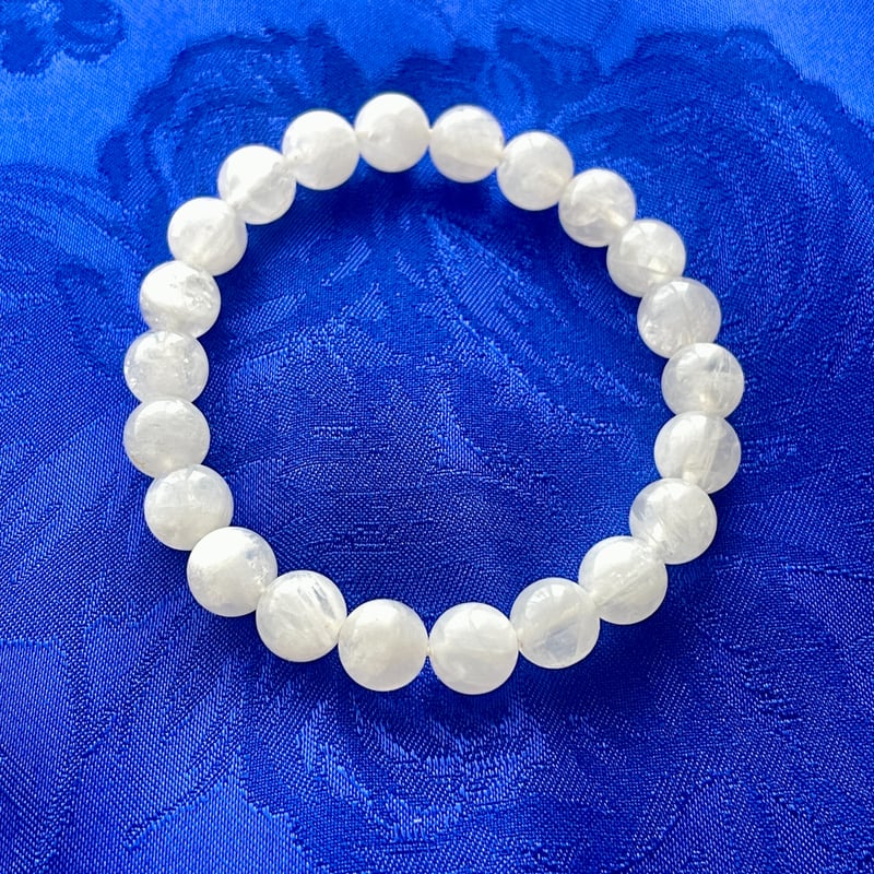 ムーンストーンの天然石ブレスレット/8mm玉 | ジュエリー春日