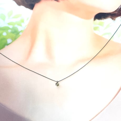 【ソーティング付き】シンプル1粒ネックレス/ 天然石ダイアスポア