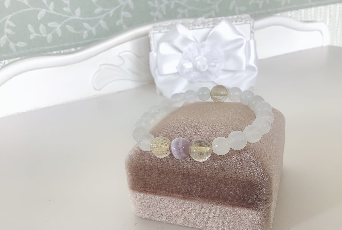 天然石ブレスレット/ムーンストーン | ジュエリー春日