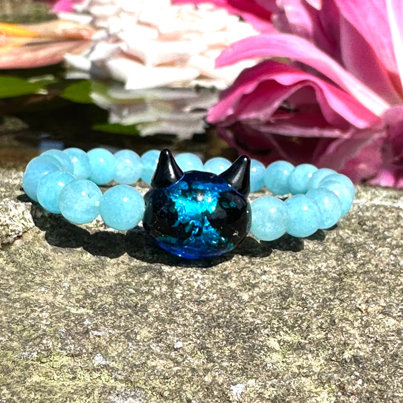 ホタルガラスのブレスレット（アクアブルー） 【公式通販】