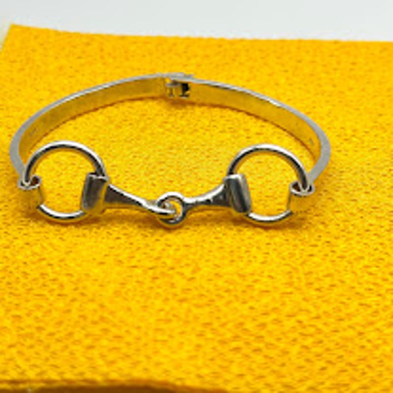 【馬愛】ホースビットモチーフバングル|馬具モチーフ 馬愛】ホースビットモチーフバングル|馬具モチーフ