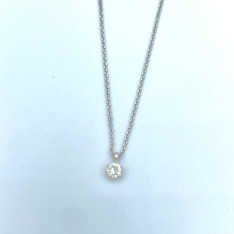 シンプル1粒ネックレス｜キュービックジルコニア