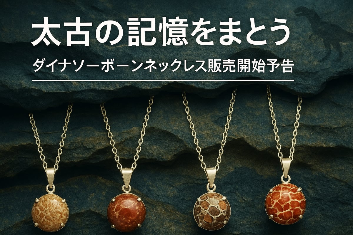 🦖太古の記憶をまとう｜ダイナソーボーンネックレス販売開始予告