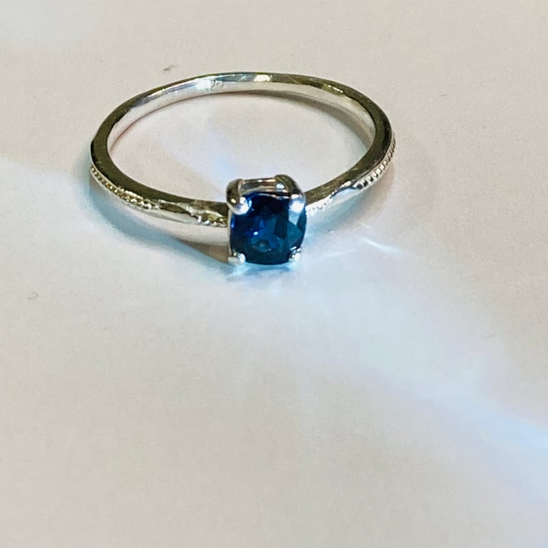 サファイア0.5ct｜一粒リング SV925 | ジュエリー春日